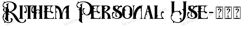 Rithem Personal Use字体转换